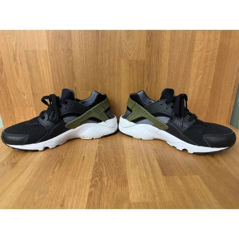 Nike Air Huarache Black Olive Sneakers Youth 6Y Women’s 7.5